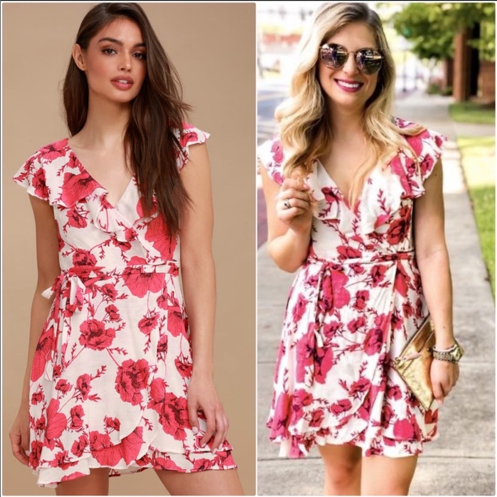 Free people French quarter mini wrap dress